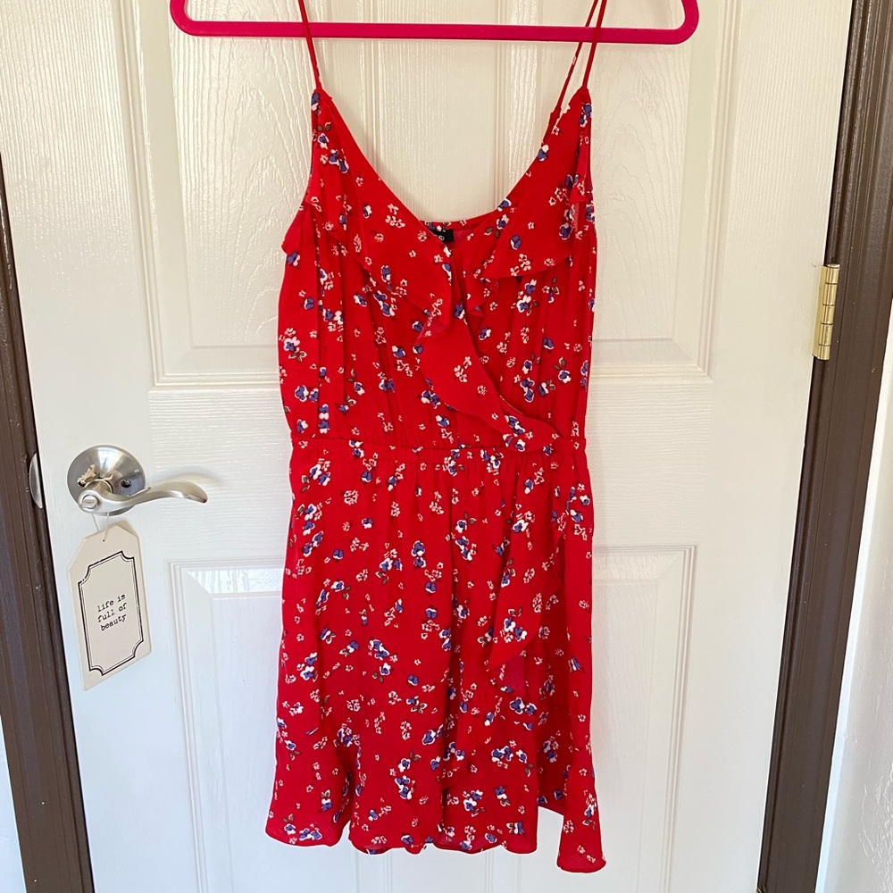 Express red mini dress